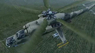 Cinematic DCS Mi-24P HIND:  Hunting Paladins in South Ossetia