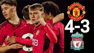 Manchester United U18 vs Liverpool U18 4-3 All Goals & Highlights | 30/01/2024