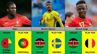 AFRICAN ORIGIN FOOTBALL PLAYERS PLAYING FOR EUROPEAN COUNTRIES - part 1