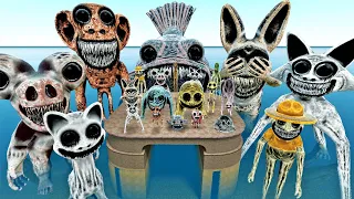 FLATWATER ALL ZOONOMALY MONSTERS & POPPY PLAYTIME 3 FAMILY SPARTAN KICKING!! (Garry's Mod)