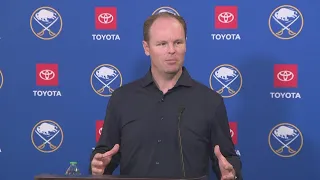 Buffalo Sabres GM Kevyn Adams talks about coaching changes