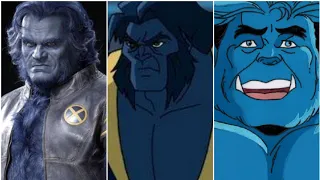 "Beast" Evolution in Cartoons and Movies. (Marvel Comics) (X-Men)