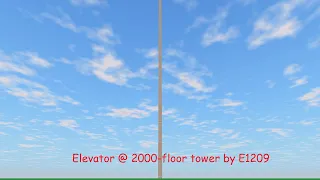 Elevator @ 2000 floor tower by E1209