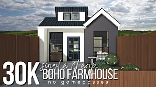 BLOXBURG | Single Cheap Boho Farmhouse | 30k | No Gamepass Speedbuild