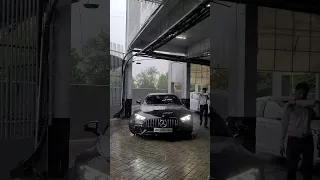 India's 1st SL55 AMG In Ahmedabad 🖤 #supercars #supercarsindia #viralshort #trendingshorts