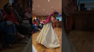 Ghoomar dance in the welcome of @ruma__devi in Glasgow