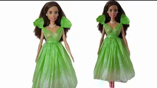 doll dress from plastic bag #youtubevideo