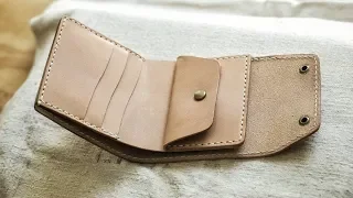 Making a Leather Trifold Wallet with Coin Pouch