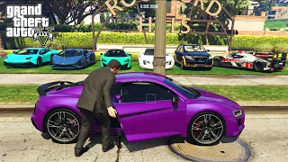 GTA 5 - Stealing Luxury Audi Cars with Michael | (Real life Gta 5 Cars)