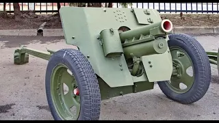 Советская 76-мм полковая пушка С-5-1. Опытный образец 1943 г.