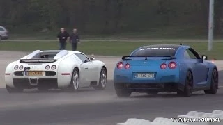 Bugatti Veyron 16.4 Grand Sport vs Nissan R35 GT-R vs TT-RS vs 991 Turbo S