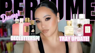 PERFUME DIARIES 📒 4 DECLUTTERS! + PERFUME TRAY UPDATE | PERFUMES I'VE BEEN WEARING THIS MONTH!