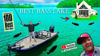 Fishing a WORLD CLASS Bass Lake w/ YouTube LEGEND (Private Lakehouse)