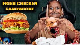 Tribal People Try Fried Chicken Sandwich For The First time