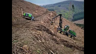 🌲John Deere 1270G • John Deere Logging • HarvesterAction • PCM Forst • Part-1🌲