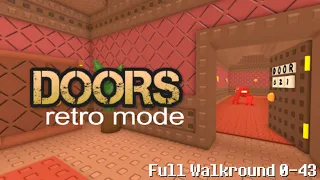 Roblox Doors Retro Mode Full Walkround 0-43