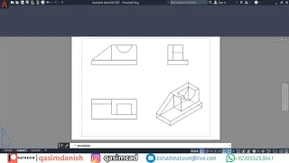 AutoCAD 3D Isometric Drawing and Orthographic Projection - QasimCAD