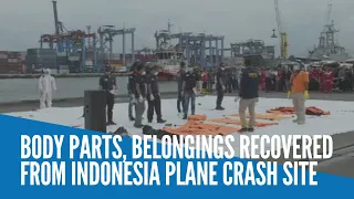 Body parts, belongings recovered from Indonesia plane crash site