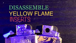 How To Disassemble Zippo Yellow Flame Inserts Regular & Pipe