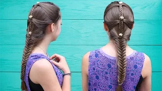 Fishtail Mermaid Braid Hair Tutorial ft. Brooklyn & Kamri | Cute Girls Hairstyles