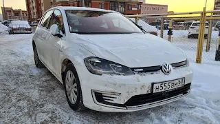 VW e-Golf в - 20 градусов мороза!!!!! Плюсы и минусы электрического Volkswagen.