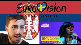 Albanian Reacts to TEYA DORA - Ramonda (Acoustic) | Serbia Entry for Eurovision 2024