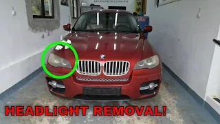 HOW TO REMOVE HEADLIGHT ON BMW X5/X6 E70/71