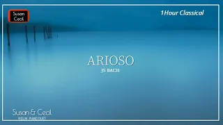 [1Hour] Arioso (Johann Sebastian Bach) バッハ・アリオーソ Violin/Piano Cover - Extended