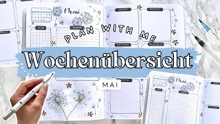 Bullet Journal Setup (Deutsch) | Wochenübersicht  🌸 PLAN WITH ME