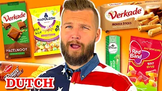 Americans Try DUTCH Snacks For The FIRST TIME!