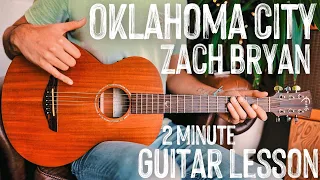 Oklahoma City Zach Bryan Guitar Tutorial // Oklahoma City Guitar Lesson #990