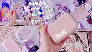 [4K] Unboxing My Tiny Pink Liene Portable Printer + Mini Kawaii Photo Printer - No Ink Required ✨