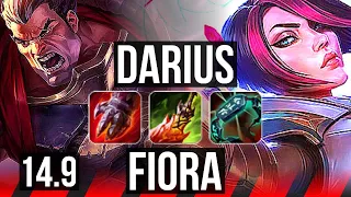 DARIUS vs FIORA (TOP) | 6 solo kills, Rank 9 Darius, 800+ games | TR Challenger | 14.9