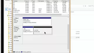 Using Microsoft's Diskpart To Recover Unallocated Space