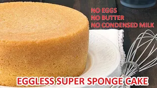 Super Spongy Eggless Vanilla Sponge Cake