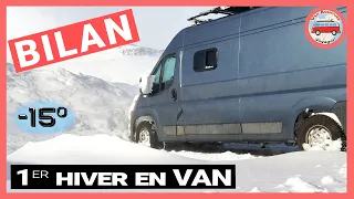 Premier hiver en VAN aménagé : le BILAN