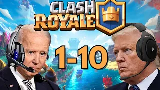 US Presidents Play Clash Royale 1-10