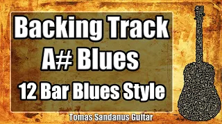 Blues Backing Track in A# - Slow 12 bar Shuffle Guitar Jam Backtrack | TS 67