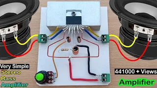 Simple & Super HiFi Stereo Bass Amplifier // How to Make Amplifier Using TDA7297 IC -  Powerful