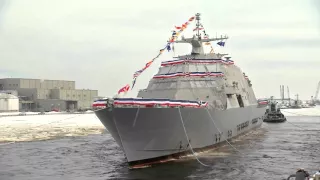 Littoral Combat Ship LCS 11 Sioux City Side Launch
