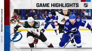 Coyotes @ Lightning 10/28/2021 | NHL Highlights