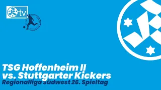 26. Spieltag Regionalliga Südwest - Stimmen zum Spiel TSG Hoffenheim II - Stuttgarter Kickers