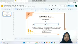 Tugas Ujian Akhir Semester Mata Kuliah Aplikasi Komputer ( Membuat Sertifikat Online)