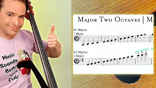 How to Play Every Single MAJOR TWO OCTAVE Scale on Cello | The Scale Book