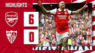 HIGHLIGHTS | Arsenal vs Sevilla (6-0) | Gabriel Jesus scores a hat-trick on Emirates Stadium debut!