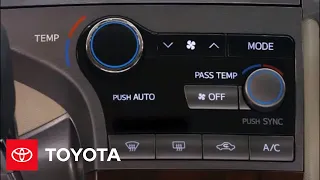 Venza How-To: Automatic Climate Controls | Toyota