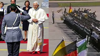 Militärische Ehren der Bundeswehr für Papst Benedikt XVI. (2005) Wachbataillon BMVg/Stabmusikkorps