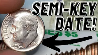 LOW MINTAGE SILVER ROSIE DIME FOUND! So Many Finds! Coin Roll Hunting Dimes, Quarters, and Nickels!