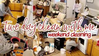 🍁 WEEKEND CLEANING MOTIVATION / SATURDAY CLEAN WITH ME 2021 / TWO DAY CLEAN WITH ME / SUNDAY RESET