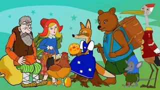 Favorite children's stories - the Turnip, the hen, little Red riding Hood, house, Gingerbread